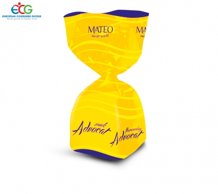 KẸO PHỦ SÔ CÔ LA HƯƠNG VỊ ADVOCATES, MATEO 1 KG - Xuất xứ Ba lan. 
