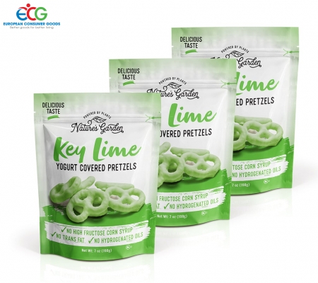 (7656) BÁNH XOẮN VÒNG PRETZELS PHỦ SỮA CHUA, VỊ CHANH 198G - Xuất xứ Mỹ.
