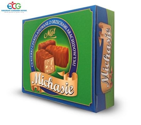 (Michasie) BÁNH ĐẬU PHỘNG PHỦ CA CAO MAT 400G - Xuất xứ Ba lan.