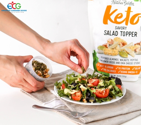 (8898) ĐỒ ĂN NHẸ KETO VỊ NGỌT LÀM TỪ HẠT HỖN HỢP SẤY KHÔ ÍT CARB ÍT ĐƯỜNG DÙNG CHO ĂN KIÊNG 99G - Xuất xứ MỸ