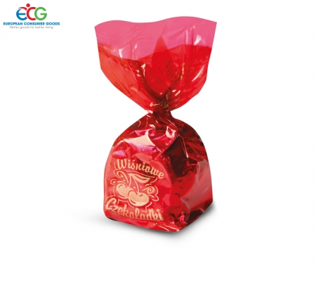 KẸO PHỦ SÔ CÔ LA  HƯƠNG VỊ ANH ĐÀO, MAT 1 KG - Xuất xứ Ba lan.