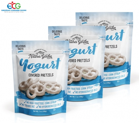 (72951) BÁNH XOẮN VÒNG PRETZELS PHỦ SỮA CHUA 198G - Xuất xứ Mỹ.